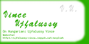 vince ujfalussy business card